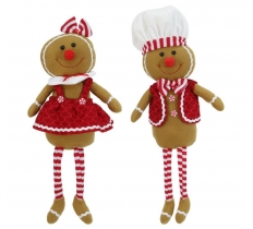 Shelf Sitting Gingerbread Man 30Cm