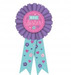 Big Sister Ribbon Award 15cm - 6 Pack