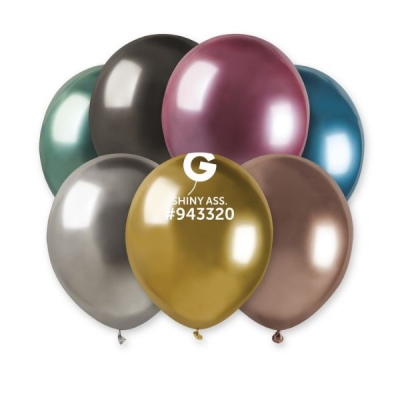 Gemar 5" Latex Balloons Shiny 50 Pack ( Assorted )