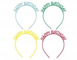 4 Pack Happy Birthday Headband