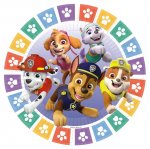 Paw Patrol 23cm Paper Plates 12 Pack