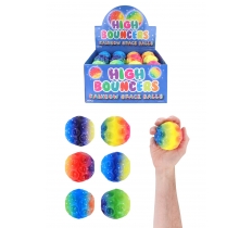 Ball High Bounce 7cm Rainbow Space