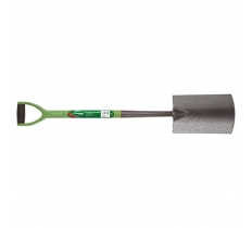 Garden Carbon Steel Border Spade With Soft Grip Handle