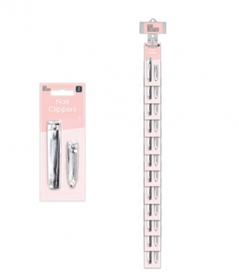 Nail Clippers 2pk With Clip Strip