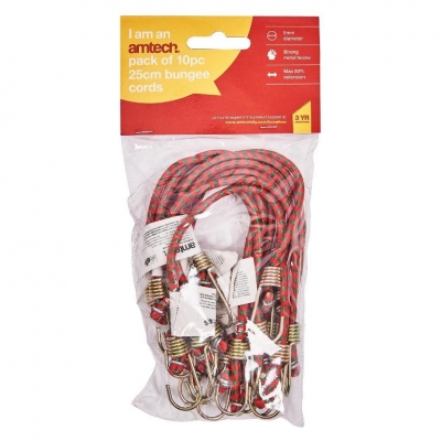 Amtech 10 Piece 10" Mini Bungee Cords