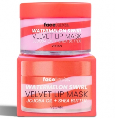 Face Facts Watermelon Swirl Lip Mask Red & Pink 20GM