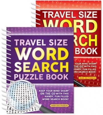 Travel Size Word Search, Spiral Bound