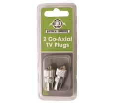 TV Coax Plugs 2 Pack