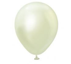 Kalisan 5" Mirror Green Gold Latex Balloons 100 Pack