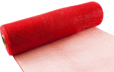 Eleganza Deco Mesh 25cm X 9.1M ( 10Yds ) Red