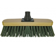 12" Stiff Green Bass PVC Broom Head