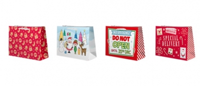 Christmas Cute Luxury Large Gift Bag ( Assorted Designs )