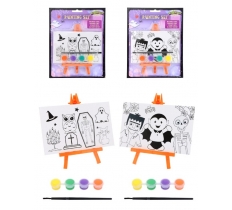 Paint Art Set Halloween Design 15cm X 10cm 2 Assorted