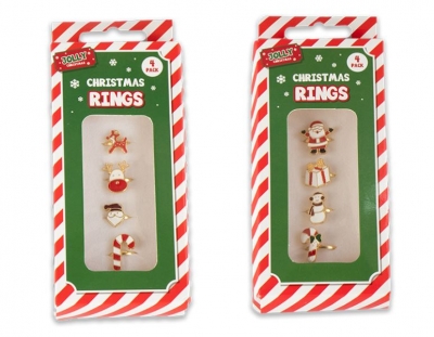 Christmas Rings 4 Pack