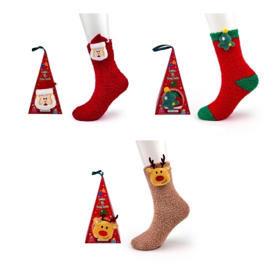 Ladies Christmas Socks In Gift Box