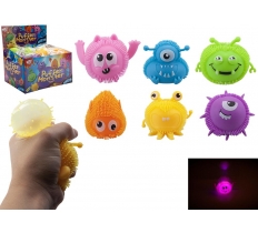 Light Up Puffer Monster 7cm 6 Assorted