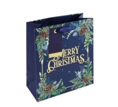 Merry Xmas Foliage Medium Bag