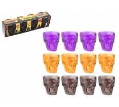 Halloween Skull Head Shot glasses Set Of 4