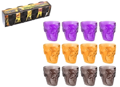 Halloween Skull Head Shot glasses Set Of 4