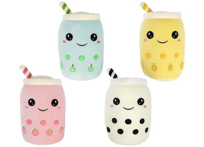 Boba Bubble Tea Plush Character 25cm 4 Colours