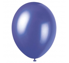 12" Premium Pearlized Balloons Electric Purple Pack Of 8