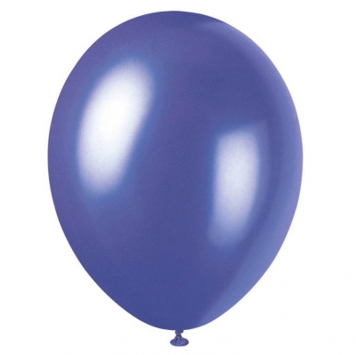 12" Premium Pearlized Balloons Electric Purple Pack Of 8