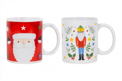 Santa & The Nutcracker Mug ( Assorted )