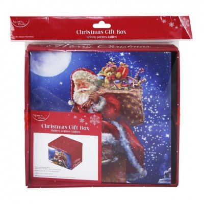 Square Flat Pack Santa Box