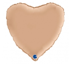 Nude 18" Satin Heart Foil Balloon ( 1 )