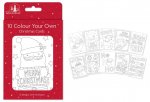 Christmas Cards Colour Your Own Cards 10 Pack