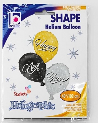 New Year Balloon 40" Trio Balloon