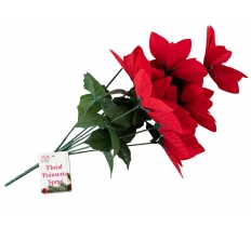 Poinsettia Flower Christmas Spray