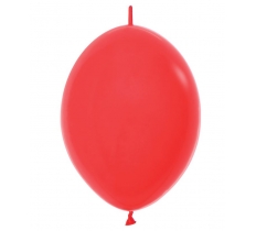 Fashion Colour Link-O-Loon Solid Red Latex Balloons 12" 50Pc