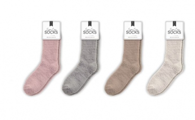 Ladies Cozy Plain Socks