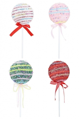 Candy Cane Lollipop Pick 27Cm