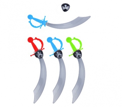 Pirate 45cm Cutlass Sword with Eyepatch Set ( Assorted )