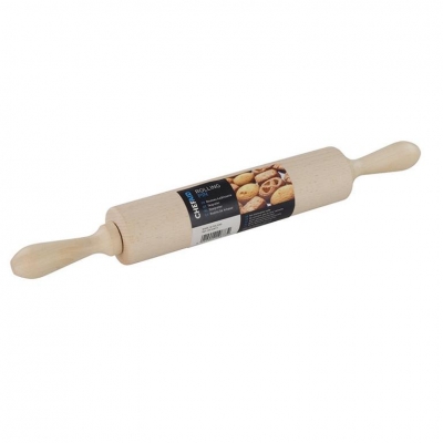 Chef Aid Beechwood Revolving 40cm Long Rolling Pin