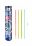 Tube of Glow Bracelets 100Pack 21cm