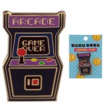 Novelty Arcade Game Over Pin Badge