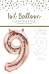 25" Number 9 Rose Gold Foil Balloon