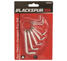 Blackspur 8Pc Hexagon Key Wrenches - mm ( Carded )