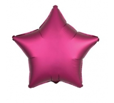 Amscan Silk Lustre Pomegranate Star Standard Foil Balloons