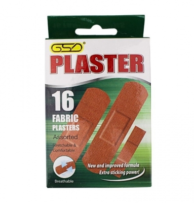 GSD Assorted Fabric Plasters Pack Of 16