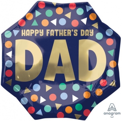 Happy Fathers Day Dad Jumbo Balloon 28" X 28"