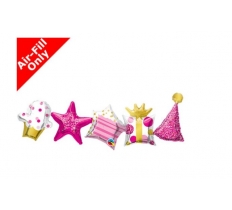 Qualatex 41" Garland Balloon Bithday Garland Pink