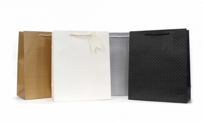Gift Bag - Emb Foil Classics - Medium ( 18 X 23 X 10cm )