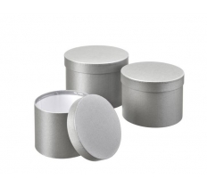 Symphony Hat Boxes Set Of 3 Grey