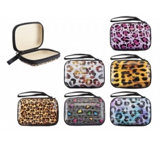 Leopard Print Coin Purse Headphone Case 6 Assorted