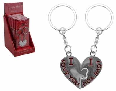 Heart Keyring 2 Pack