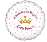 18" Welcome Little Princess Hearts Holographic